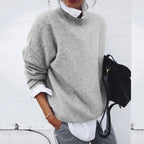 Aurelia - Women's Textured Crewneck Sweater