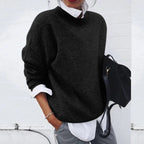 Aurelia - Women's Textured Crewneck Sweater