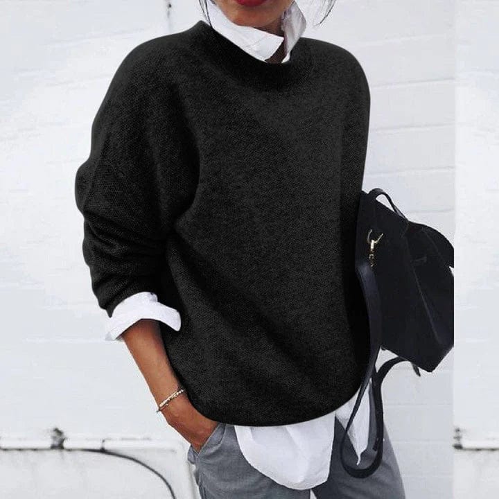 Aurelia - Women's Textured Crewneck Sweater
