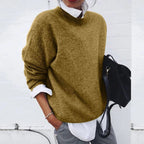Aurelia - Women's Textured Crewneck Sweater