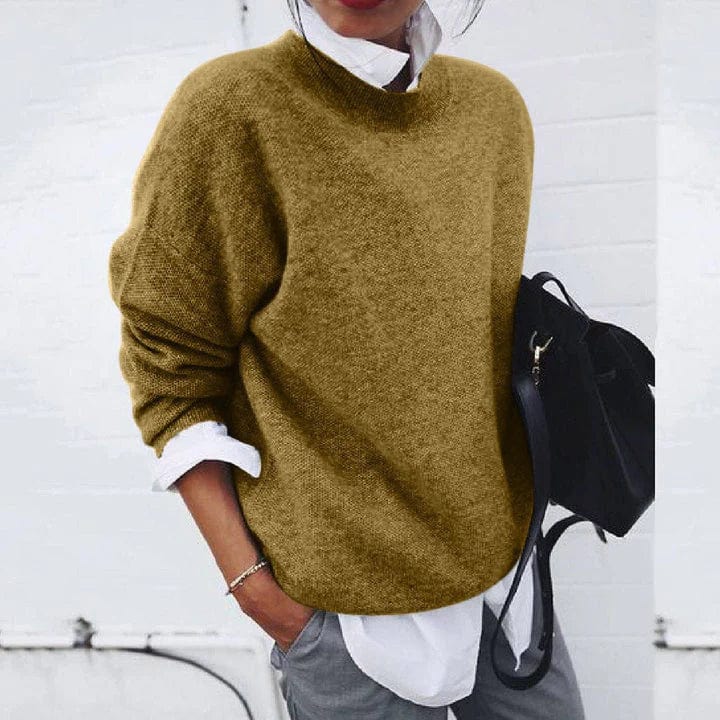 Aurelia - Women's Textured Crewneck Sweater