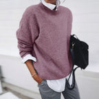 Aurelia - Women's Textured Crewneck Sweater