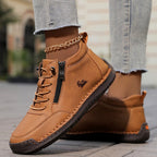 Aveline - Women's Casual Lace-Up Shoes with Side Zipper