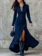 Avianna – Women’s Western Style Button Front Dress 3