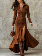 Avianna – Women’s Western Style Button Front Dress 4