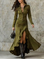 Avianna – Women’s Western Style Button Front Dress 5
