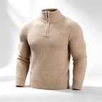Ayden- Men's Textured Quarter-Zip Sweater 2