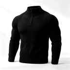 Ayden- Men's Textured Quarter-Zip Sweater 5