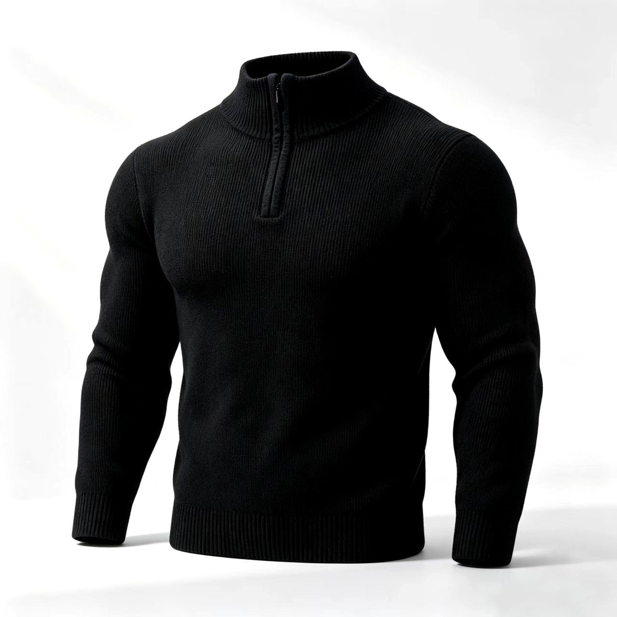 Ayden- Men's Textured Quarter-Zip Sweater 5