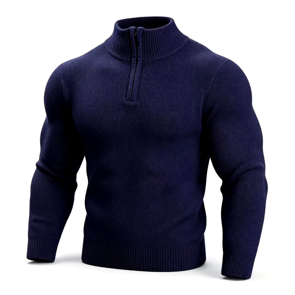 Ayden- Men's Textured Quarter-Zip Sweater 6