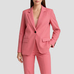 Beatrice - Women's Single-Button Tailored Blazer and Straight-Leg Pant Suit