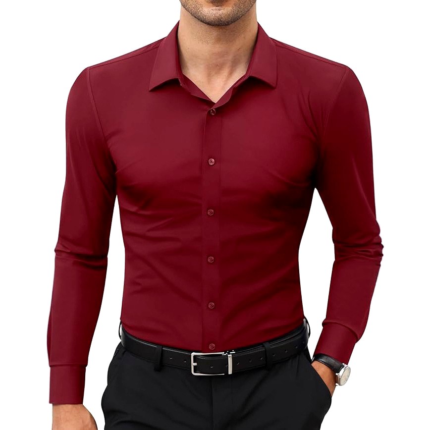 Beckett - Men’s Slim Fit Long Sleeve Dress Shirt 4