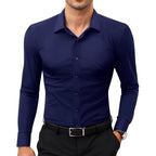 Beckett - Men’s Slim Fit Long Sleeve Dress Shirt 5