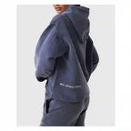 Brielle - Women's Oversized Hoodie with Rhinestone Text Graphic