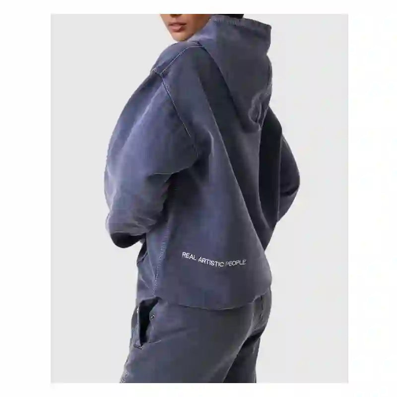 Brielle - Women's Oversized Hoodie with Rhinestone Text Graphic