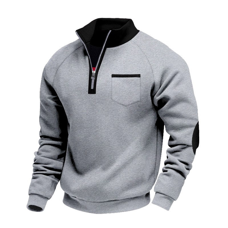Bennett - Men's Elbow Patch Quarter-Zip Pullover 5