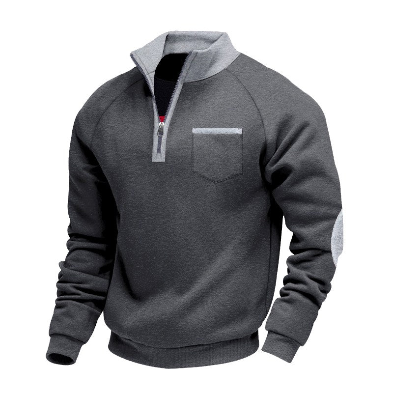 Bennett - Men's Elbow Patch Quarter-Zip Pullover 6
