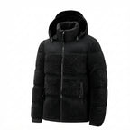 Bennett - Men's Fleece Panel Hooded Puffer Coat