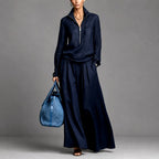 Beverly - Women's Half-Zip Top and Wide Leg Pants Set 2