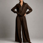 Beverly - Women's Half-Zip Top and Wide Leg Pants Set 5