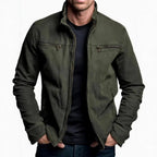 Bradley - Men's Stand Collar Zip-Up Fall Jacket with Pockets 1