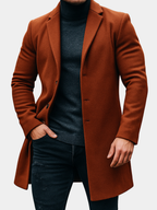 Brennon - Men's Tailored Wool Overcoat