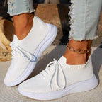 Brunhilde - Women's Knit Walking Sneakers