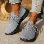 Brunhilde - Women's Knit Walking Sneakers