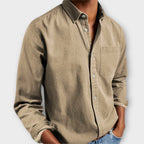 Calvin - Men's Classic Denim Button-Down Shirt