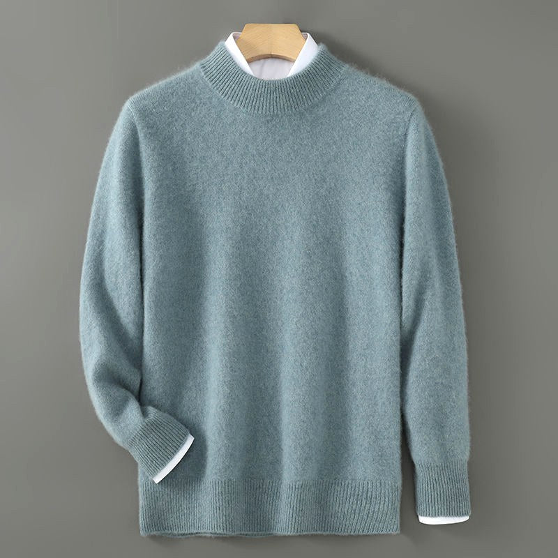 Camilo - Men's Mock Neck Loose Fit Pullover Sweater 4