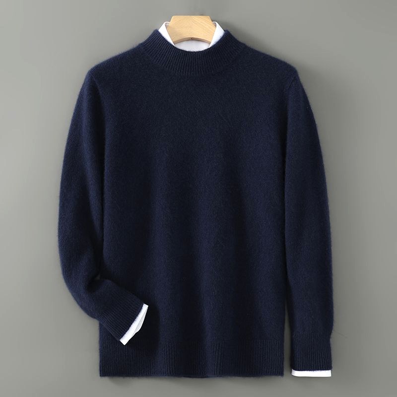 Camilo - Men's Mock Neck Loose Fit Pullover Sweater 5
