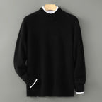 Camilo - Men's Mock Neck Loose Fit Pullover Sweater 6