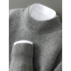Camilo - Men's Mock Neck Loose Fit Pullover Sweater 7