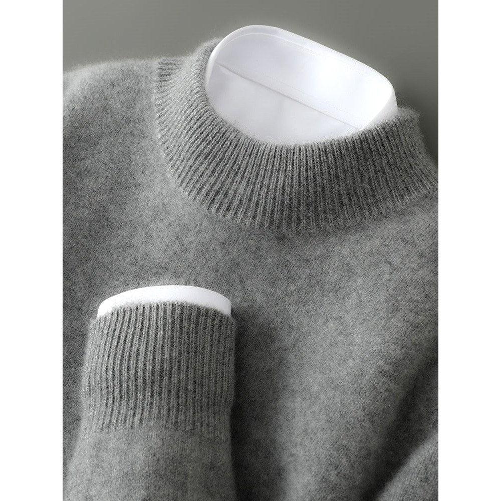 Camilo - Men's Mock Neck Loose Fit Pullover Sweater 7