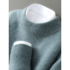 Camilo - Men's Mock Neck Loose Fit Pullover Sweater 9