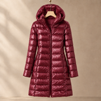 Carlota - Women's Hooded Quilted Down Jacket with Zip Front