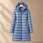 Carlota - Women's Hooded Quilted Down Jacket with Zip Front