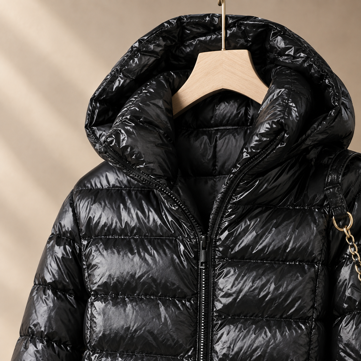 Carlota - Women's Hooded Quilted Down Jacket with Zip Front