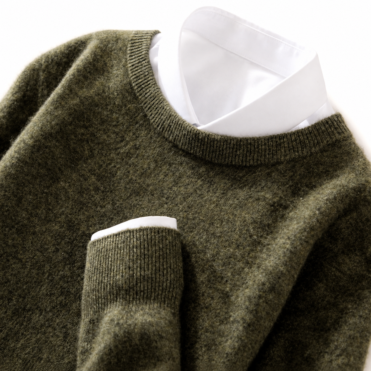 Carmelo - Men’s Wool Round Neck Sweater