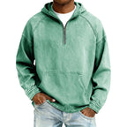Carter - Men's Hooded Quarter-Zip Pullover 1