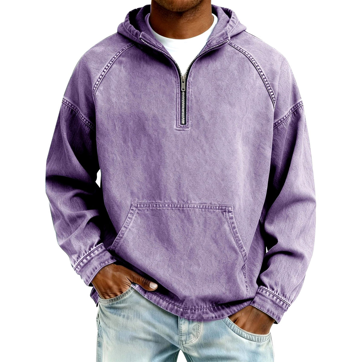 Carter - Men's Hooded Quarter-Zip Pullover 2