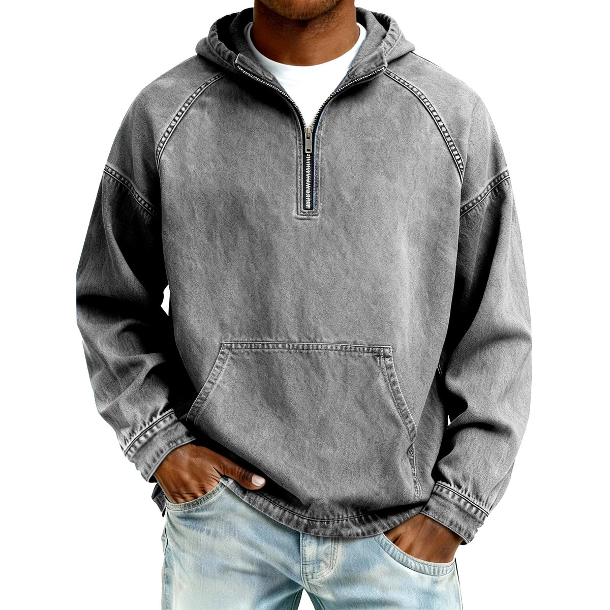 Carter - Men's Hooded Quarter-Zip Pullover 3