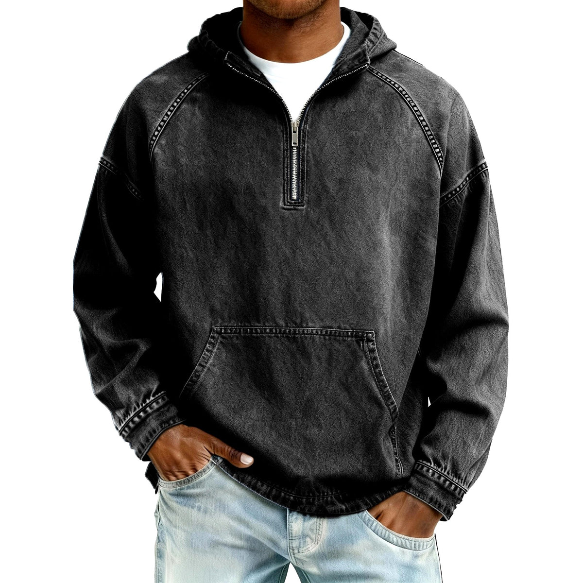 Carter - Men's Hooded Quarter-Zip Pullover 5