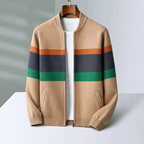Casper - Men's Striped Zip Cardigan