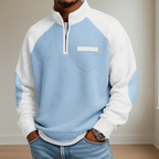 Caspian - Men's Half-Zip Colorblock Sweater