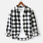 Cassius - Men's Plaid Flannel Button Shirt