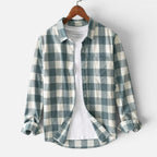 Cassius - Men's Plaid Flannel Button Shirt