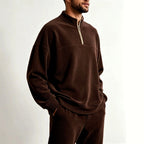 Cedrick - Men's Stand Collar Half-Zip Sweatshirt 5