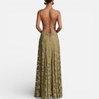 Celeste - Women's Lace Spaghetti-Strap Evening Gown