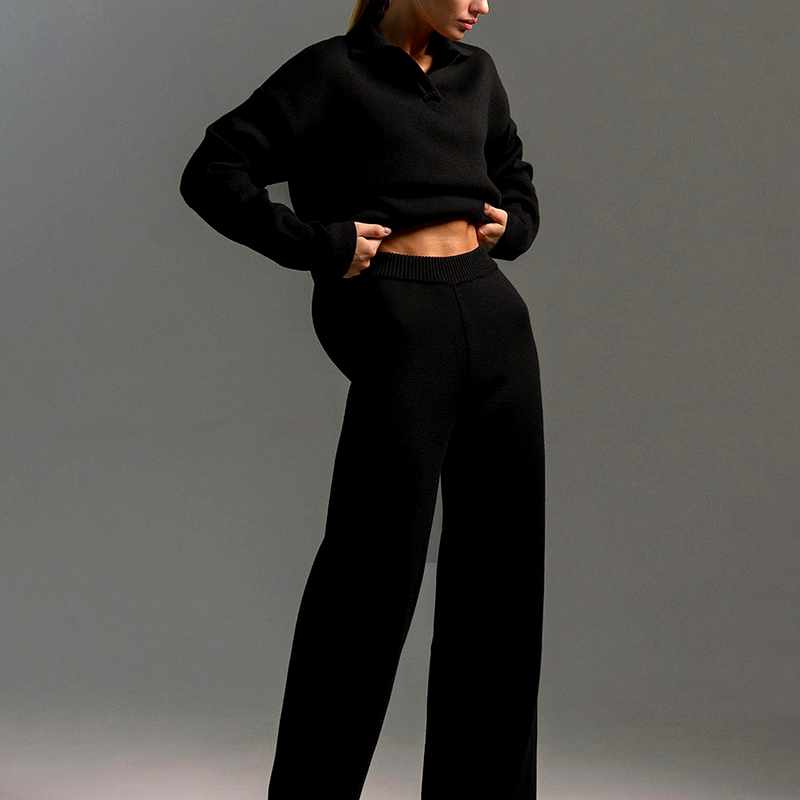 Charisse - Women's Polo Collar Oversized Matching Set